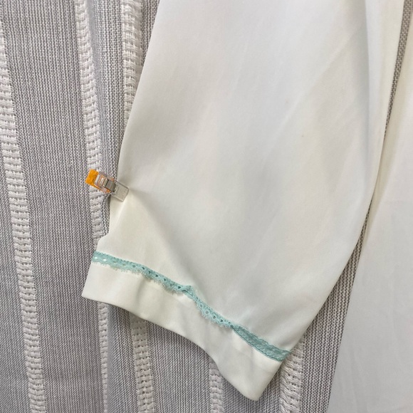 Vintage Robe Dressing Gown House‎ Dress Housecoat Embroidered 100% Nylon Size M - Picture 7 of 14